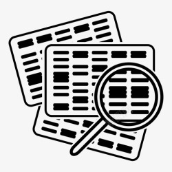 指纹搜索基因分析dna指纹图标高清图片