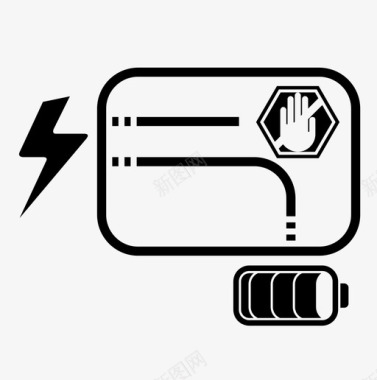 充电控制器电源能量调节器图标图标