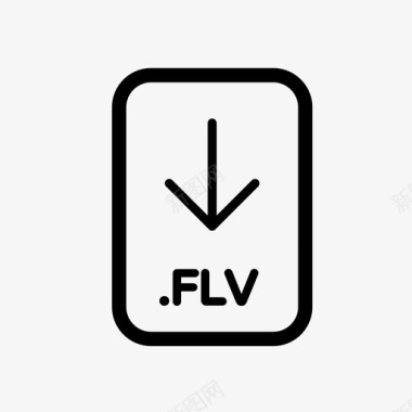 flv文件文件扩展名文件格式图标图标