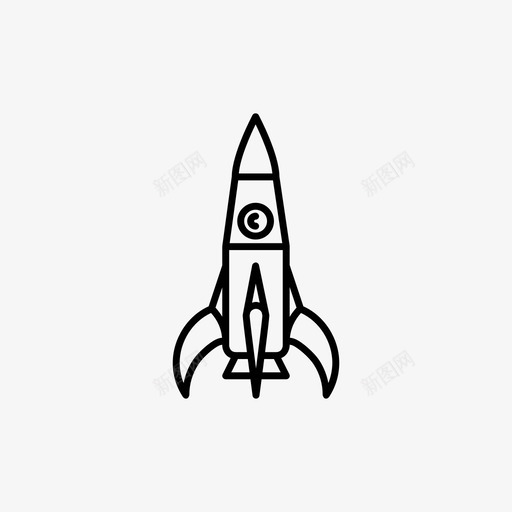 火箭外层空间宇宙飞船图标svg_新图网 https://ixintu.com 外层空间 宇宙飞船 火箭