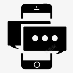 iphone消息短信电话通话图标高清图片
