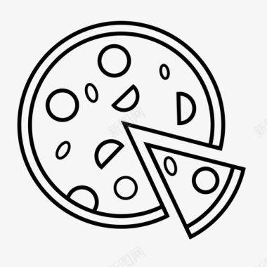 披萨零食披萨片图标图标