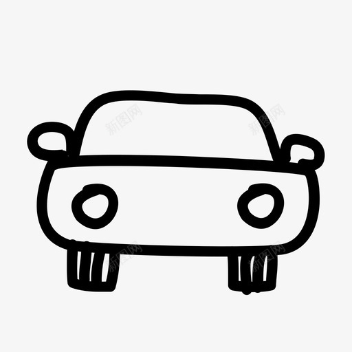 汽车交通简单图标svg_新图网 https://ixintu.com 交通 可爱 天真 手绘 插图 汽车 涂鸦 简单 驾驶