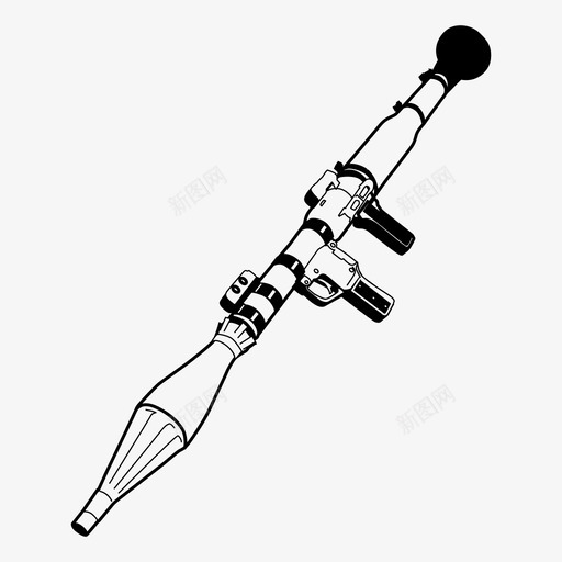 火箭发射器战争地对空图标svg_新图网 https://ixintu.com 军事武器 地对空 战争 火箭 火箭发射器