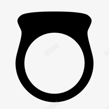 戒指可穿戴技术用户图标图标