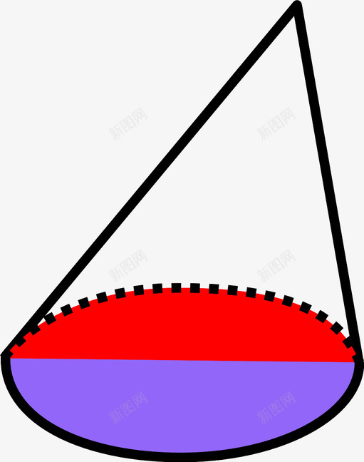 斜圆锥形状对象图标svg_新图网 https://ixintu.com 三维形状 几何 对象 形状 斜圆锥