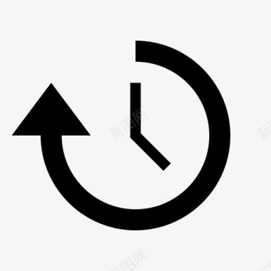时钟时间旅行慢图标图标