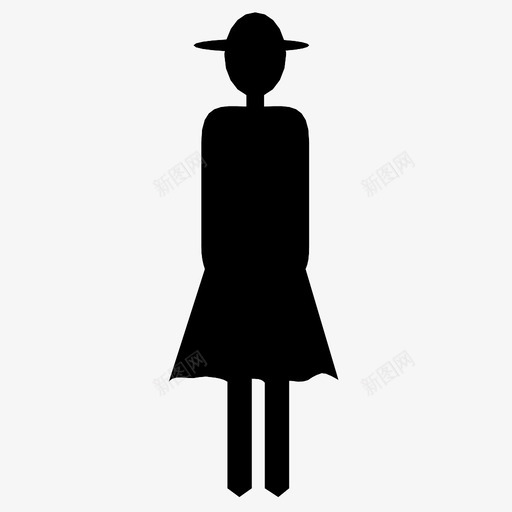 女人人腿图标svg_新图网 https://ixintu.com 人 头 女人 帽子 成人 手臂 腿 衣服 身体 身材