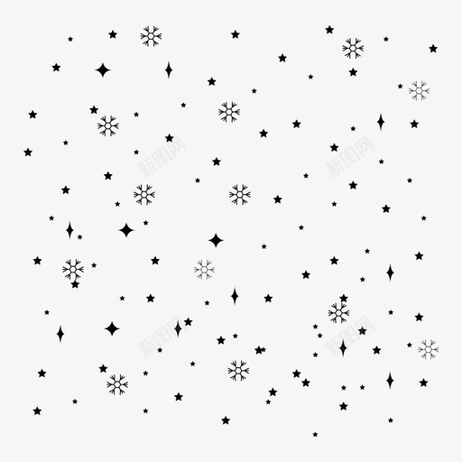 星星装饰圣诞系列图标svg_新图网 https://ixintu.com 圣诞系列 星星装饰