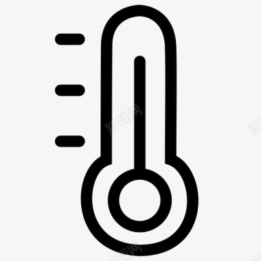 体温锻炼温度计图标图标