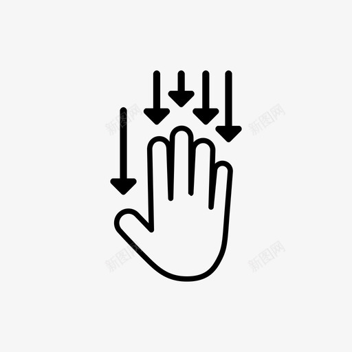 五个手指向下拖动移动实体模型图标svg_新图网 https://ixintu.com 下拉 五个手指向下拖动 单线 实体模型 工具 平板电脑 滑动 点 点击 移动 触摸 触摸手势