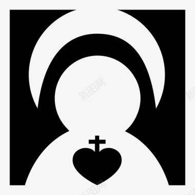 圣母玛利亚教皇方济各图标图标