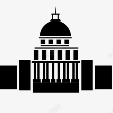 首都大厦国会山图标图标