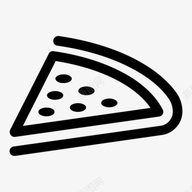 披萨简单形状图标图标