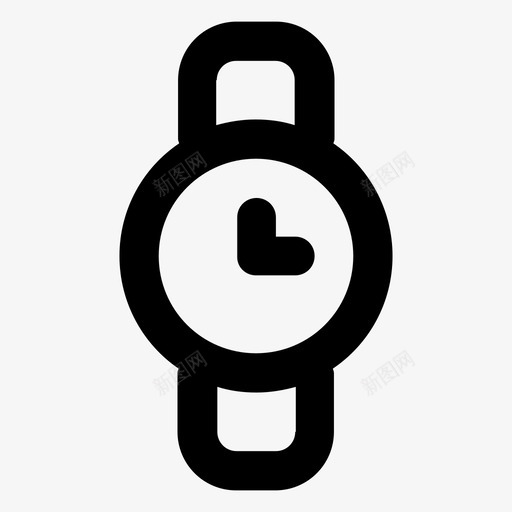 手表用户界面ui元素图标svg_新图网 https://ixintu.com ui元素 分钟 圆形 字符 小 小时 手表 时间 用户界面 简单 计时