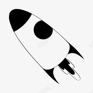 火箭速度宇宙飞船图标图标
