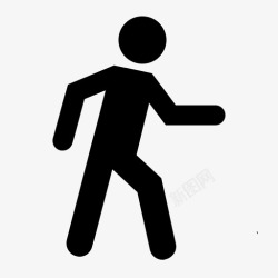 男性的身材行走标志人人图标高清图片