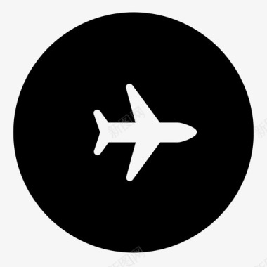 旅行乘飞机旅行交通图标图标