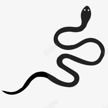 蛇动物生物图标图标