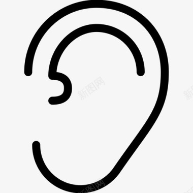 耳朵人人体解剖图标图标