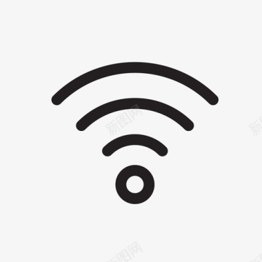 wifi在线签名图标图标