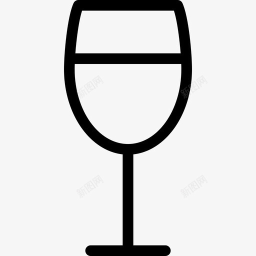 酒杯标志形状图标svg_新图网 https://ixintu.com 形状 插图 标志 线图标 葡萄 设计 酒杯 食品和饮料 饮料 饮食