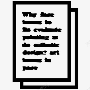 文件纸张堆栈图标图标