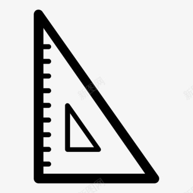 直尺三角形学校图标图标