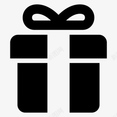 礼品包装礼品礼物图标图标