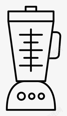 搅拌机液体消耗水合物图标图标