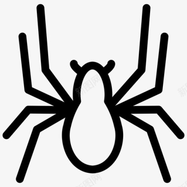 蜘蛛八条腿头图标图标