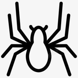 蜘蛛捕食蜘蛛八条腿头图标高清图片
