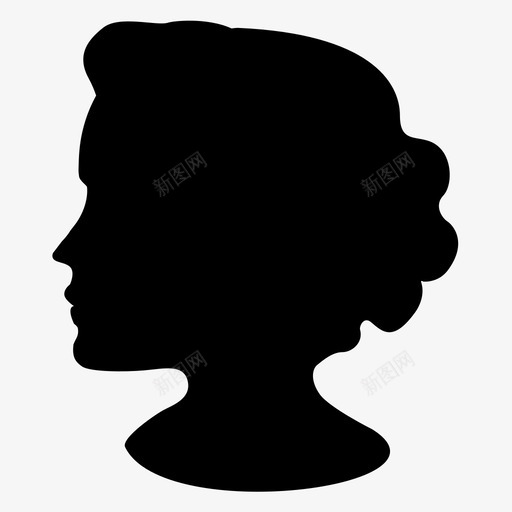 女人侧面肖像图标svg_新图网 https://ixintu.com 人 侧面 头 女人 女孩 肖像 胸围 脸