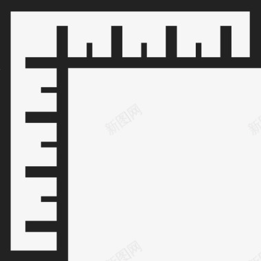 方尺直角测量图标图标
