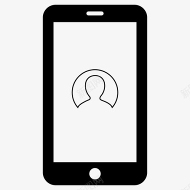 移动用户智能手机用户电话用户图标图标