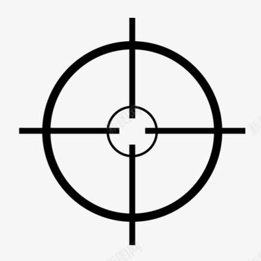 十字准线步枪射程图标图标