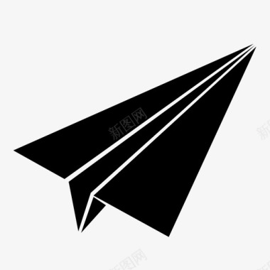 纸飞机发送发送邮件图标图标