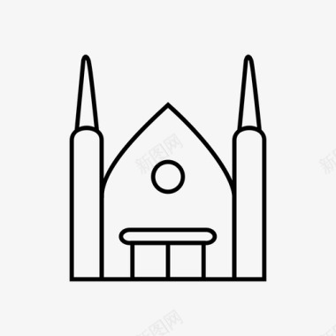 礼拜堂寺庙宗教图标图标