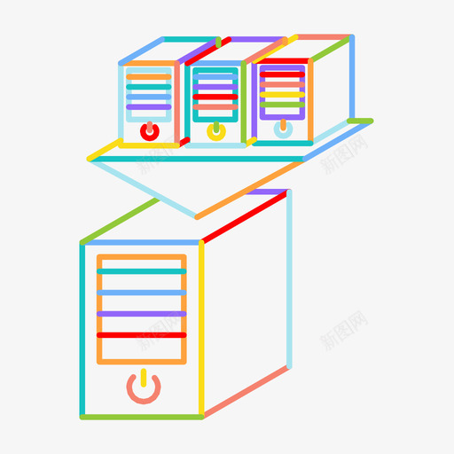 数据中心服务器虚拟化数据中心桌面图标svg_新图网 https://ixintu.com 数据中心 数据中心服务器虚拟化 数据服务器 服务器虚拟化 桌面 计算机