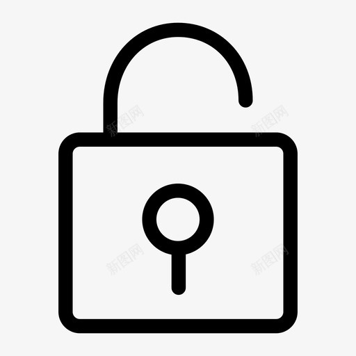开锁锁链门图标svg_新图网 https://ixintu.com 安全 密码 开锁 打开 钥匙 锁链 门