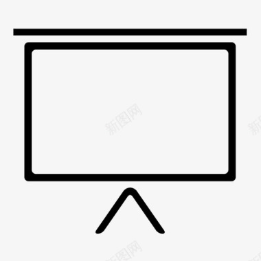 投影屏黑板显示器图标图标