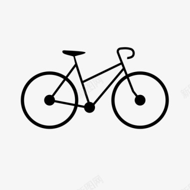 自行车公路自行车赛车图标图标
