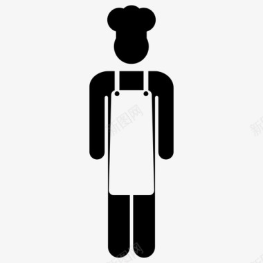 厨师人男图标图标