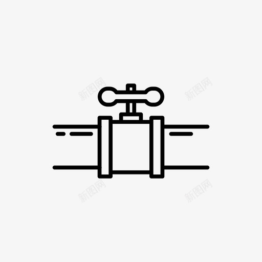 通风水龙头翻板图标svg_新图网 https://ixintu.com 供水 截止 打开 水 水龙头 浴室 管道 翻板 通风 阀门