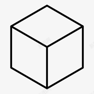 立方体骰子外部图标图标