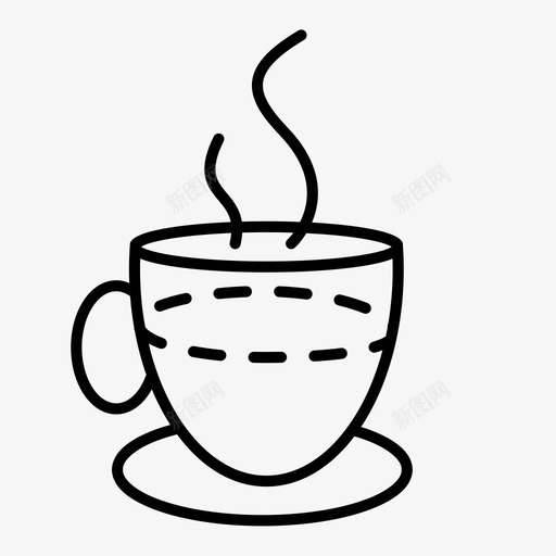 咖啡茶杯热饮图标svg_新图网 https://ixintu.com 咖啡 热巧克力 热饮 美味 茶杯