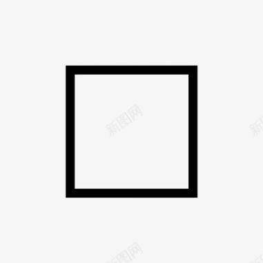 正方形基本形状几何图形图标图标