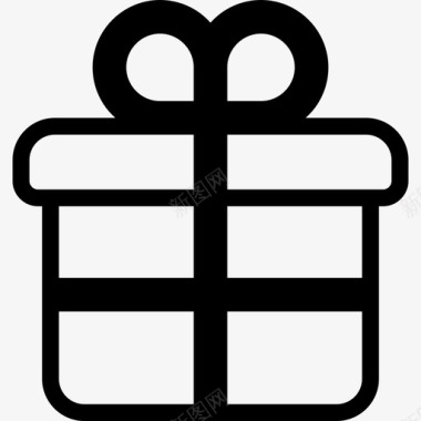 礼品生日礼盒图标图标
