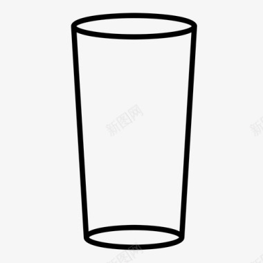 冷藏杯专用玻璃杯服务杯图标图标
