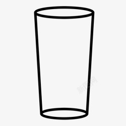 沏茶专用玻璃杯冷藏杯专用玻璃杯服务杯图标高清图片